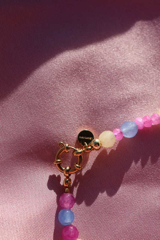 Edelstein Kette bunt