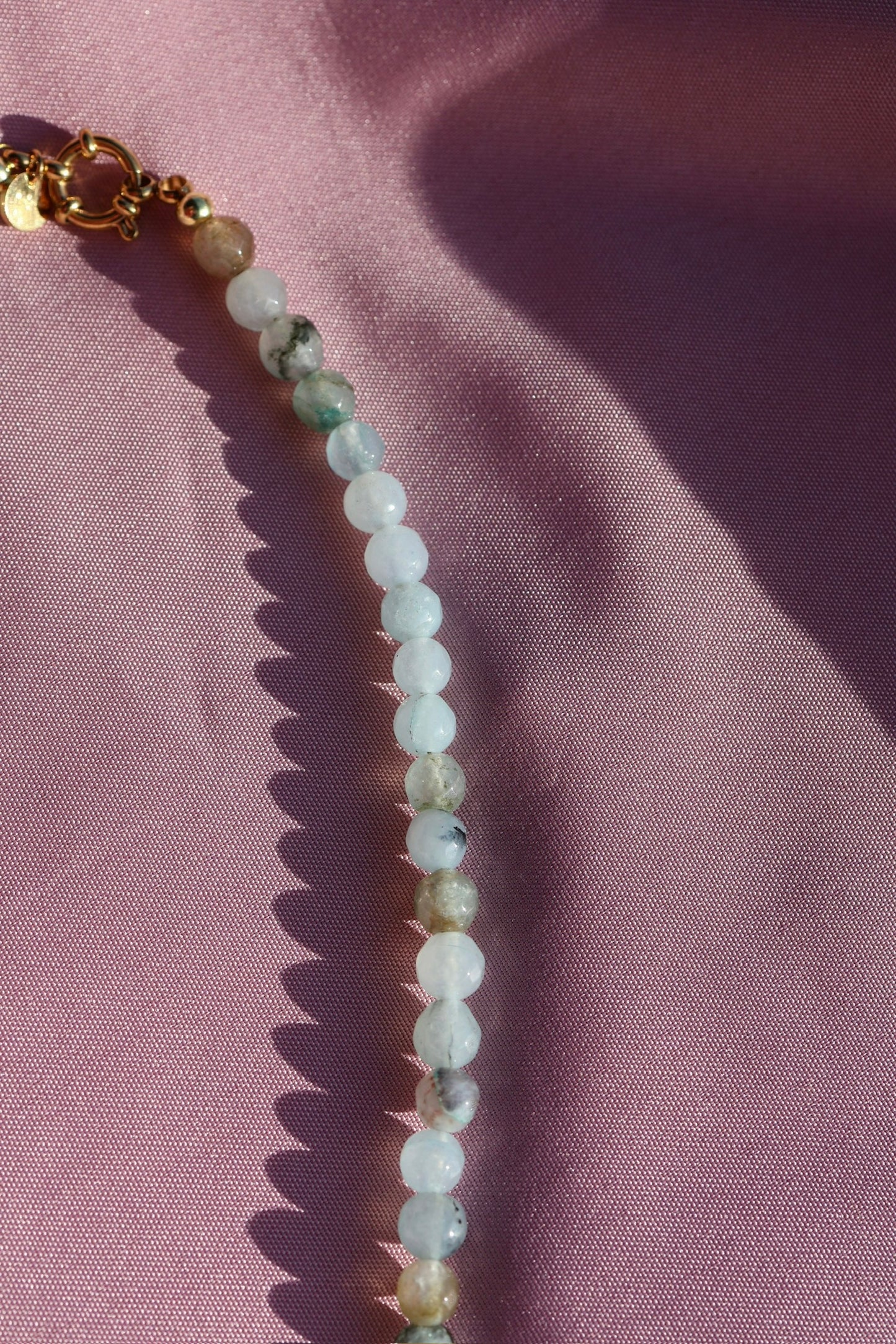Quarzstein Perlenkette