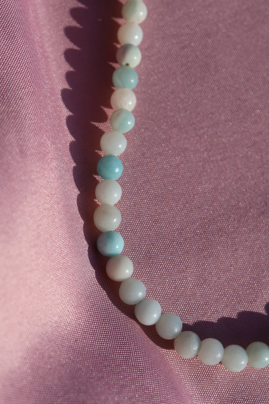 Aquamarin Perlenkette