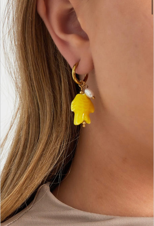 Fisch-Perlen Ohrringe