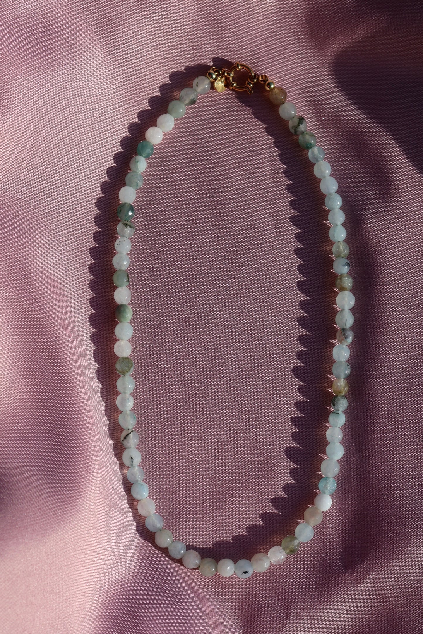 Quarzstein Perlenkette
