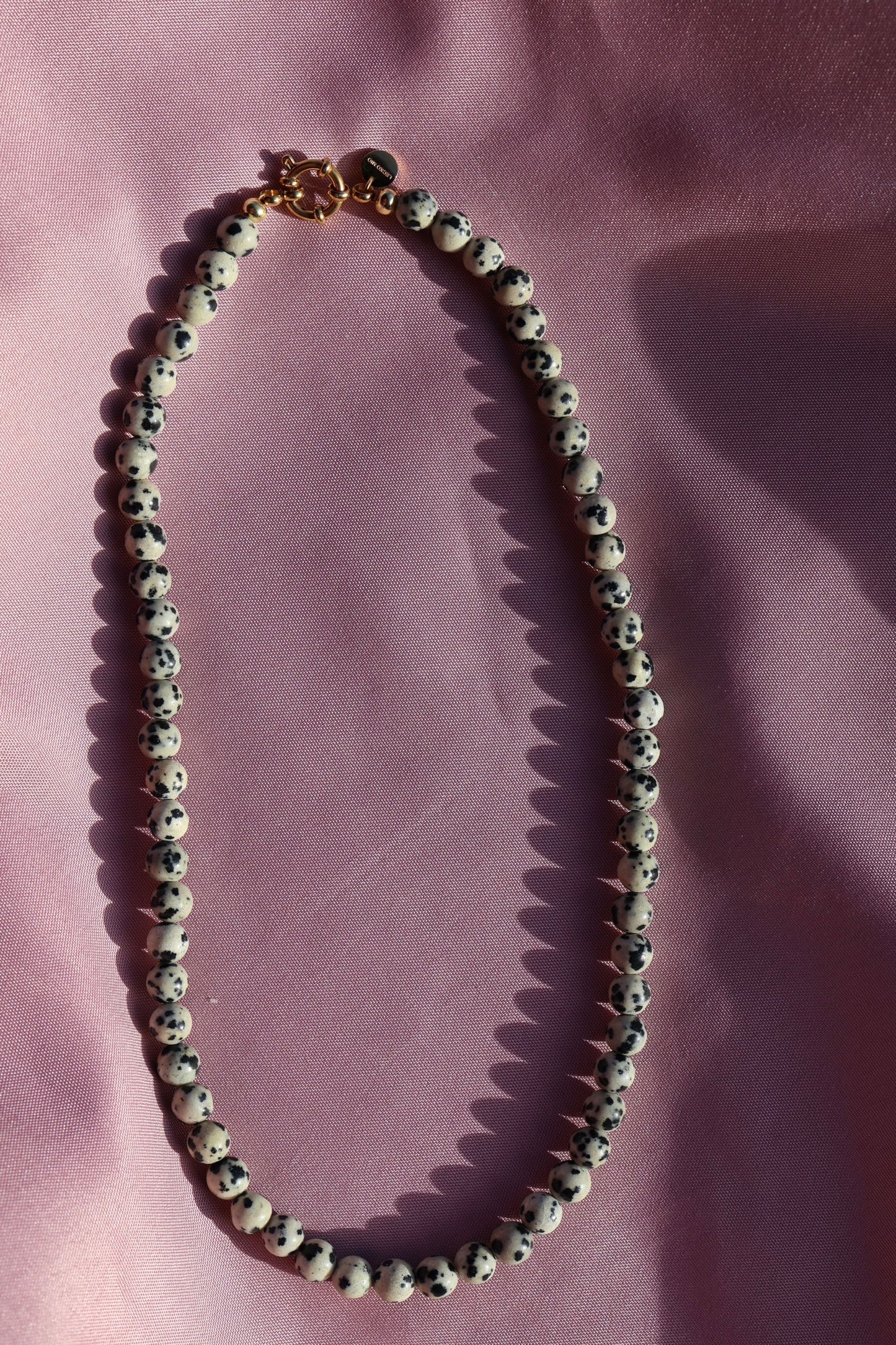 Dalmatiner Jaspis Kette