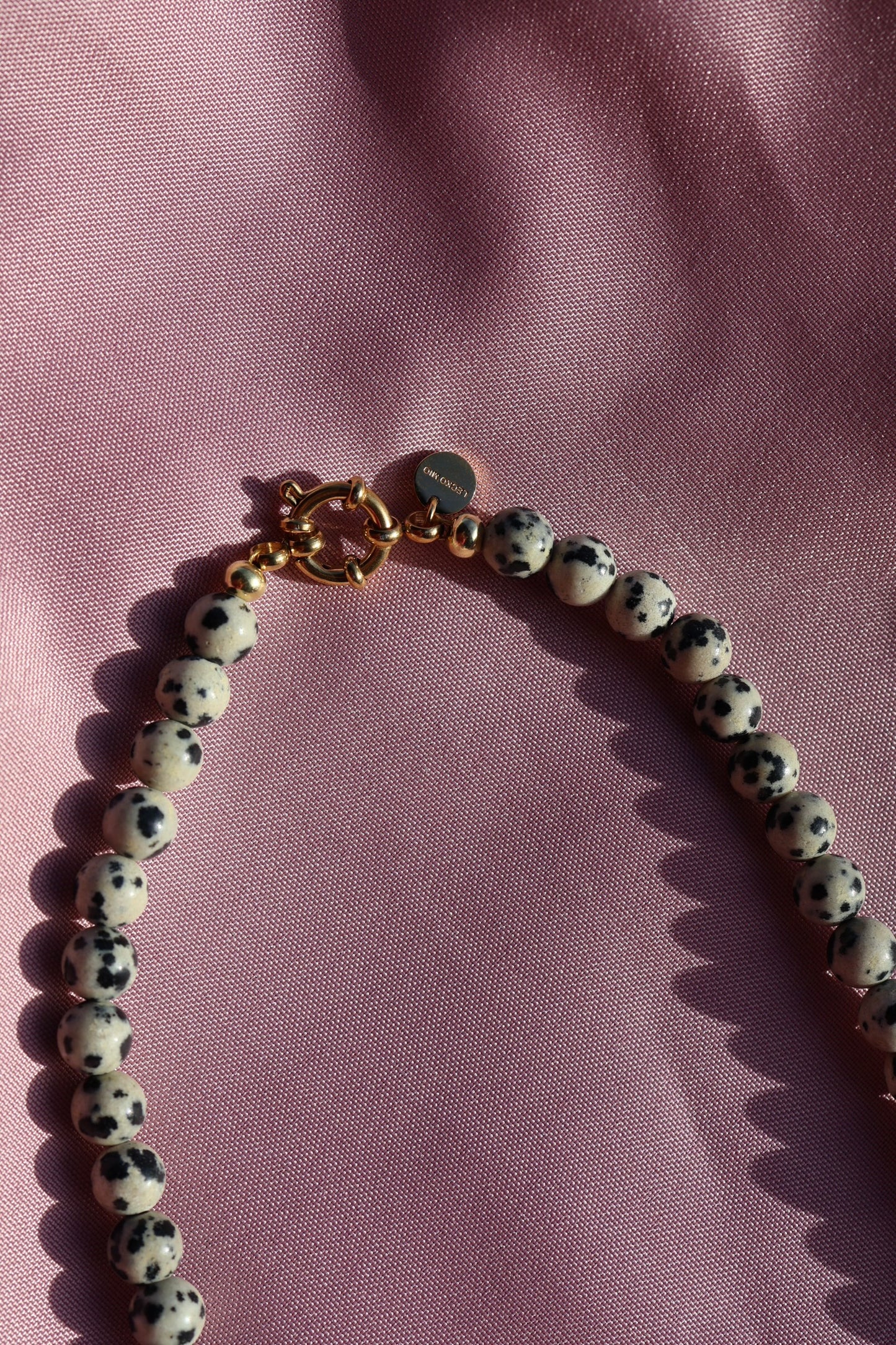 Dalmatiner Jaspis Kette