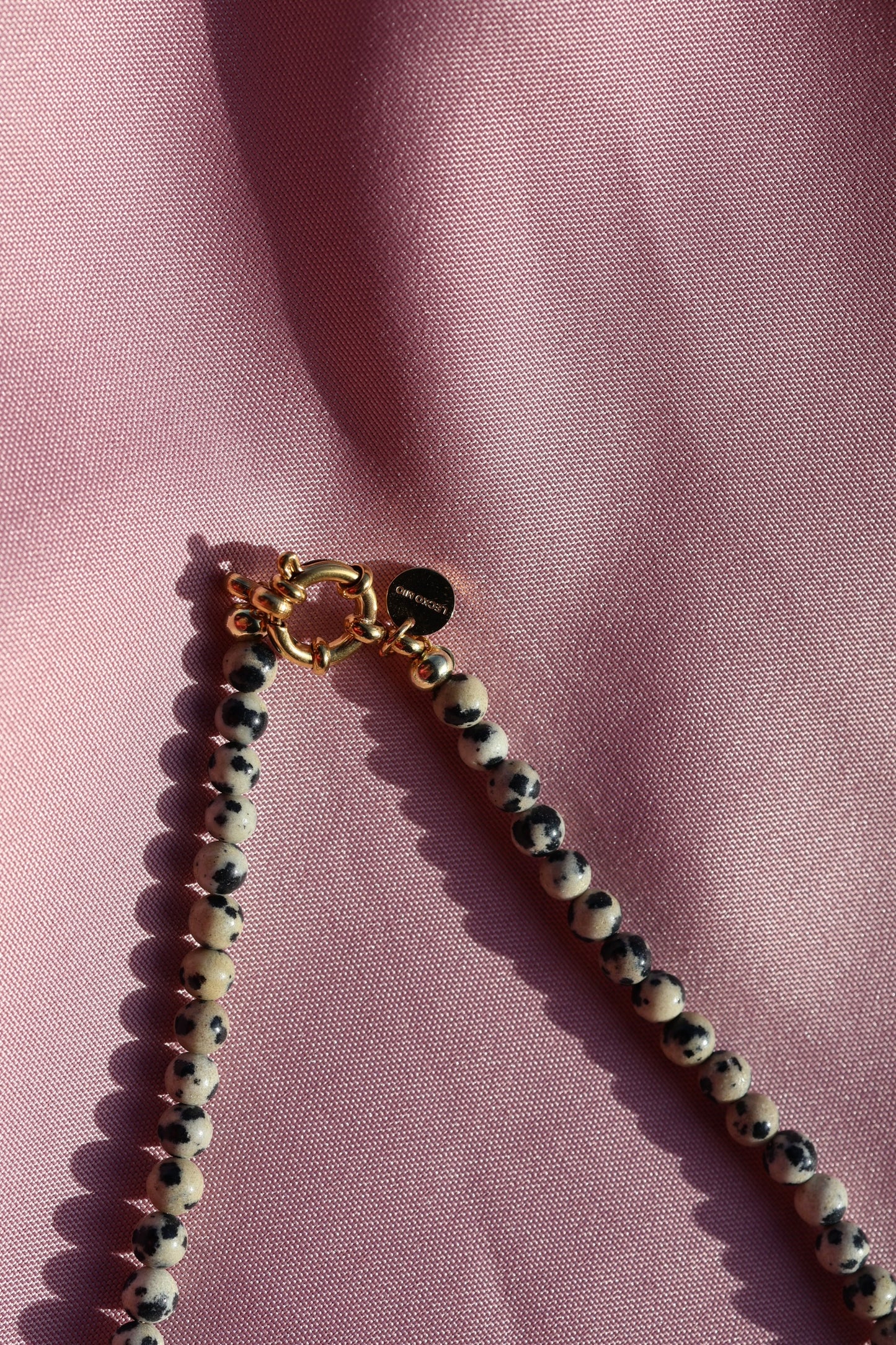 Dalmatiner Jaspis Kette